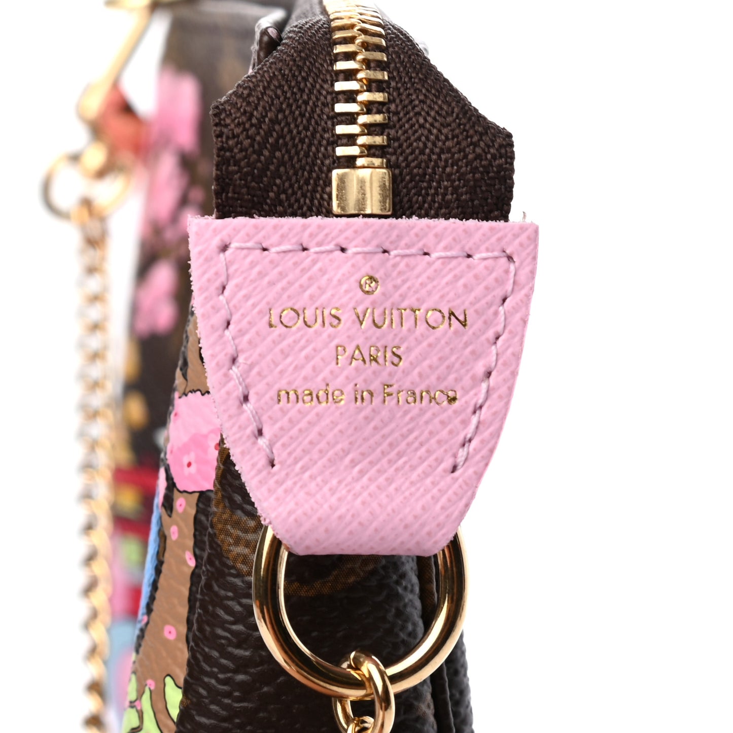 Monogram 2021 Christmas Animation Japanese Garden Mini Pochette Accessories Wisteria Pink