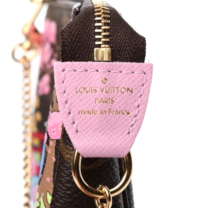 Louis Vuitton Monogram 2021 Christmas Animation Japanese Garden Mini Pochette Accessories Wisteria Pink 6 of 7