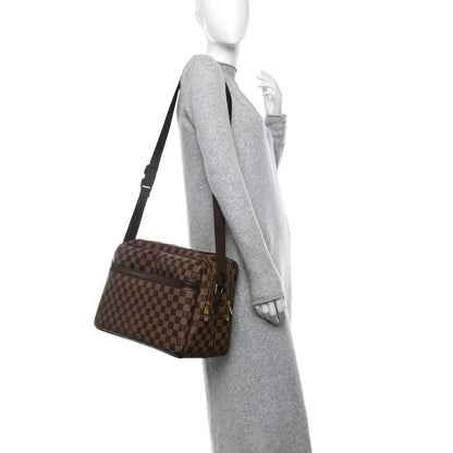 Louis Vuitton Damier Ebene Reporter GM 2 of 17