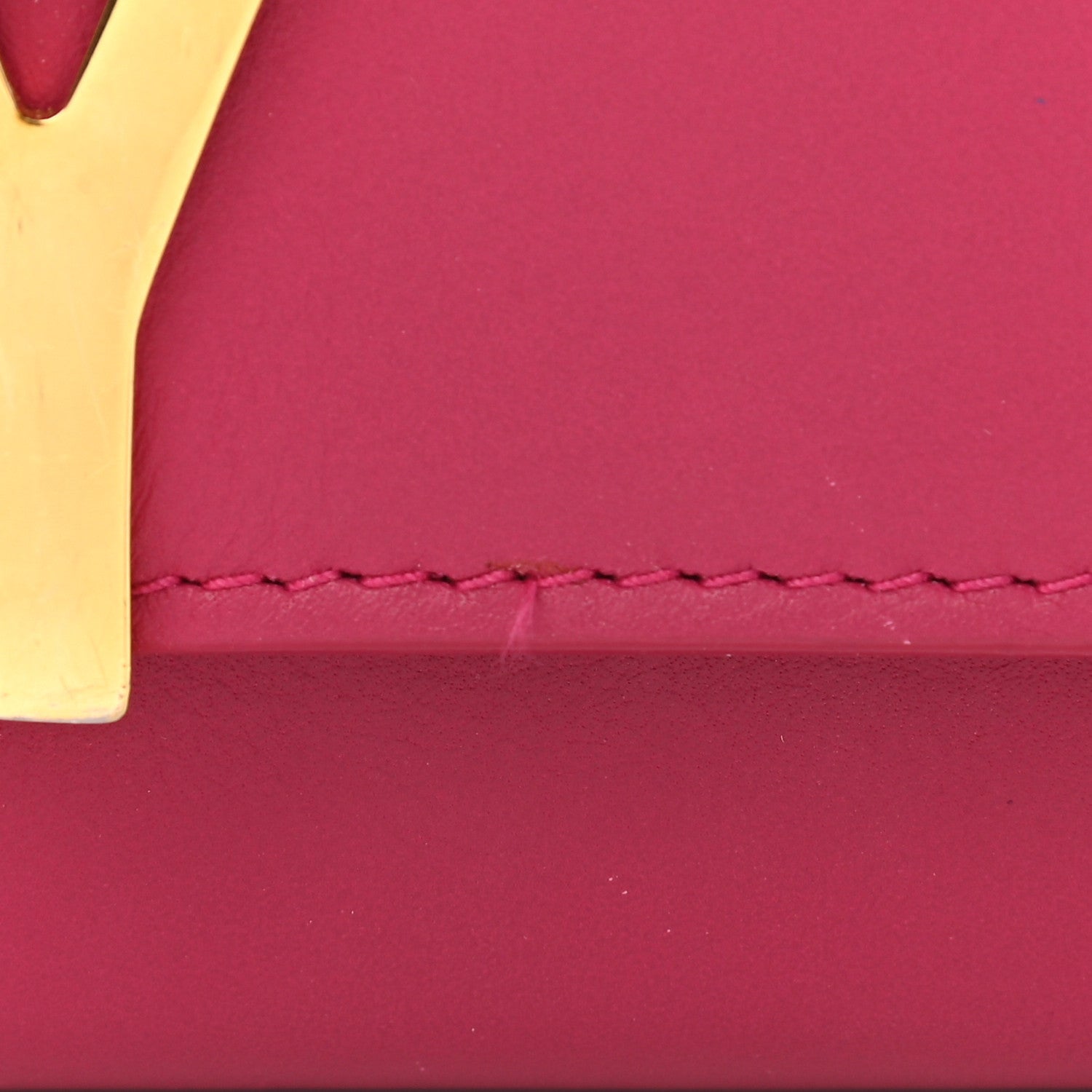 Saint Laurent Calfskin Classic Y Ligne Wallet Fuchsia 8 of 10