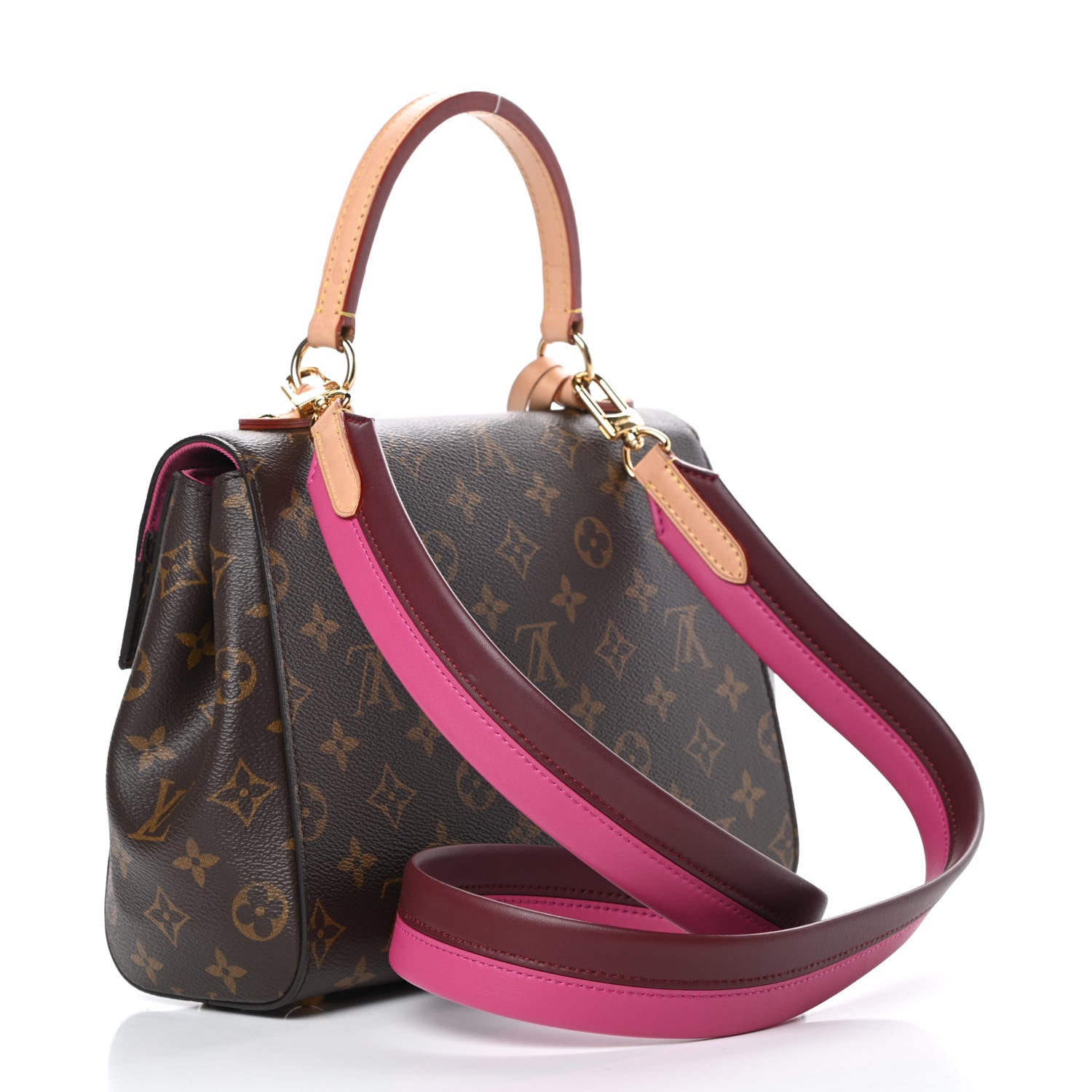 Louis Vuitton Monogram Cluny BB Bordeaux Fuchsia 3 of 15
