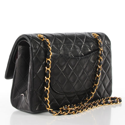 Chanel Lambskin Quilted Medium Double Flap Black 3 of 9