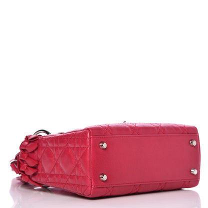 Christian Dior Lambskin Cannage Bow Mini Lady Dior Fuchsia 4 of 6