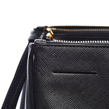 Prada Saffiano Medium Galleria Double Zip Tote Black 9 of 12