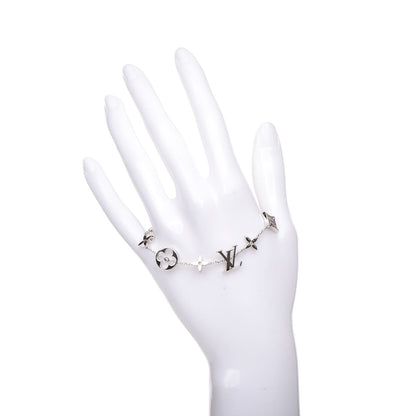 Louis Vuitton 18K White Gold Monogram Bracelet 2 of 6