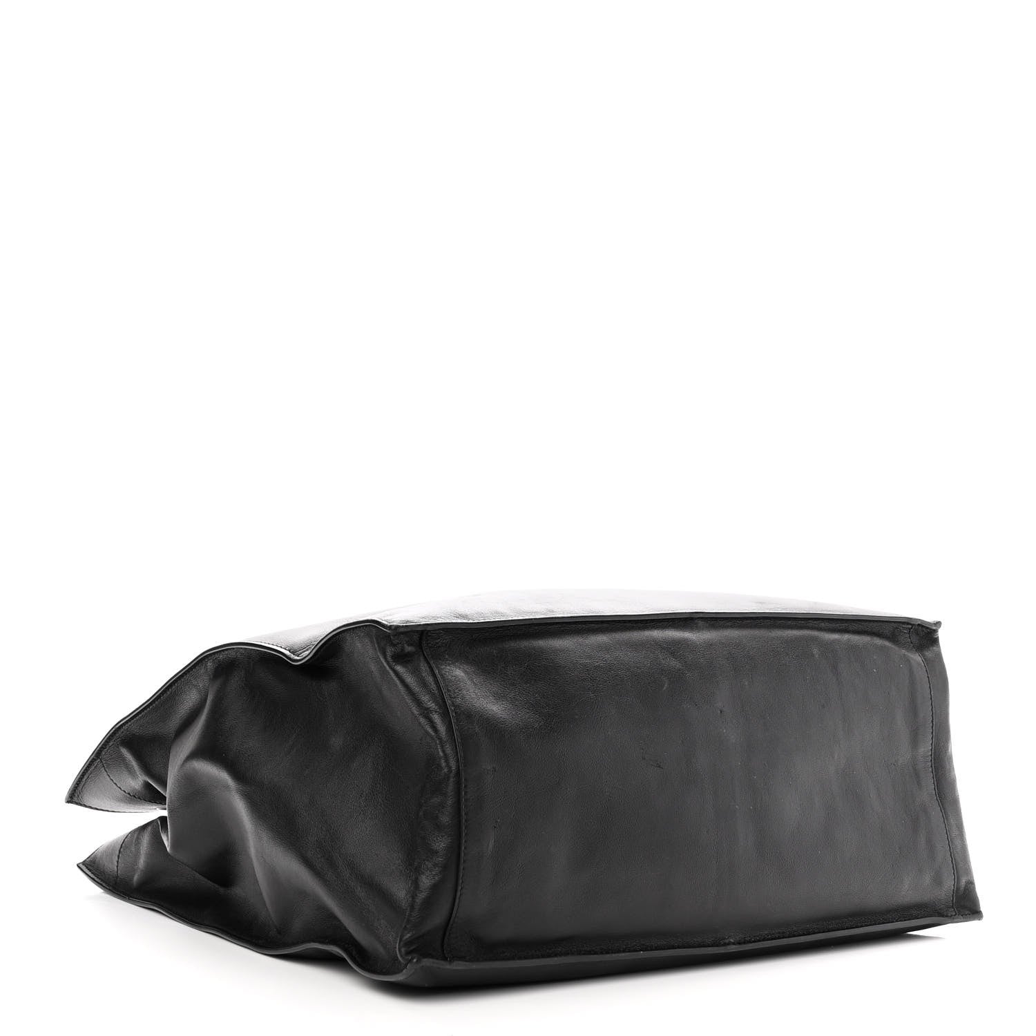 Saint Laurent Calfskin Rive Gauche North South Tote Black 4 of 12