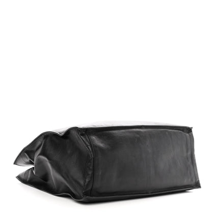 Saint Laurent Calfskin Rive Gauche North South Tote Black 4 of 12