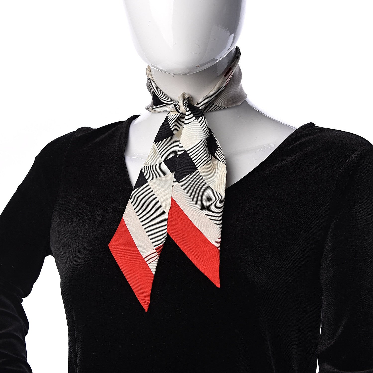 Proenza Schouler BURBERRY Silk Super Exploded Slim Scarf 2 of 3