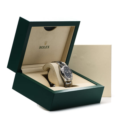 Rolex Stainless Steel 18K 36mm Oyster Perpetual Datejust Watch Concentric Blue 116234 5 of 5