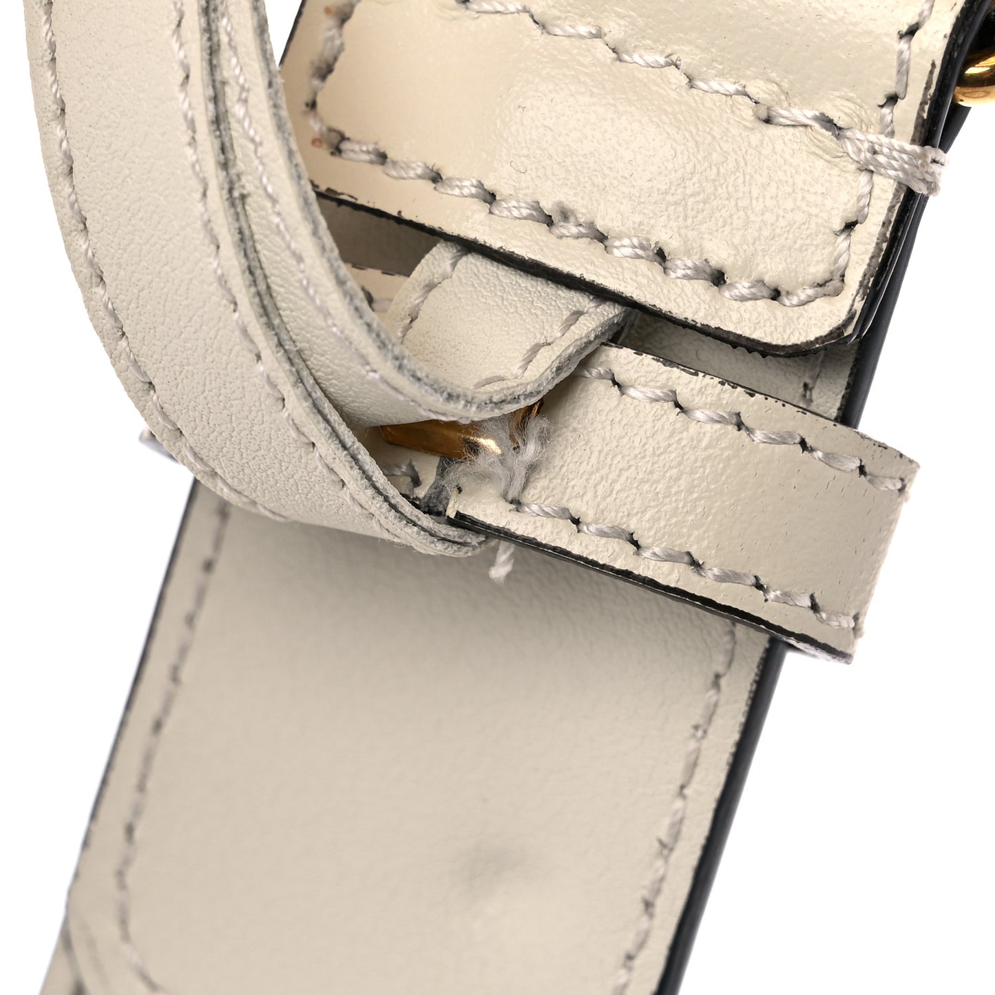 GG Supreme Monogram Matte Plutone Calfskin Double G 30mm Belt 105 42 Beige Ebony Mystic White