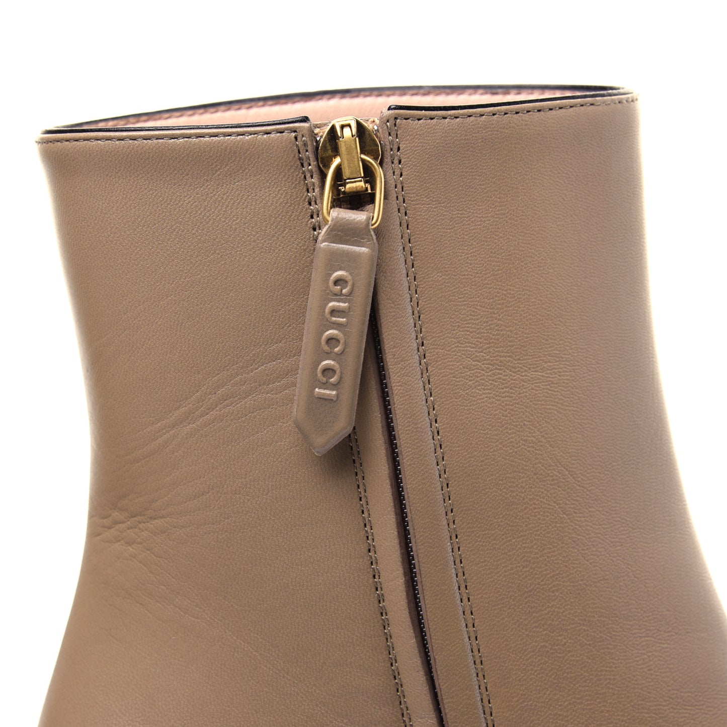 Malaga Kid GG Marmont Fringe 75mm Ankle Boots 38 Mud
