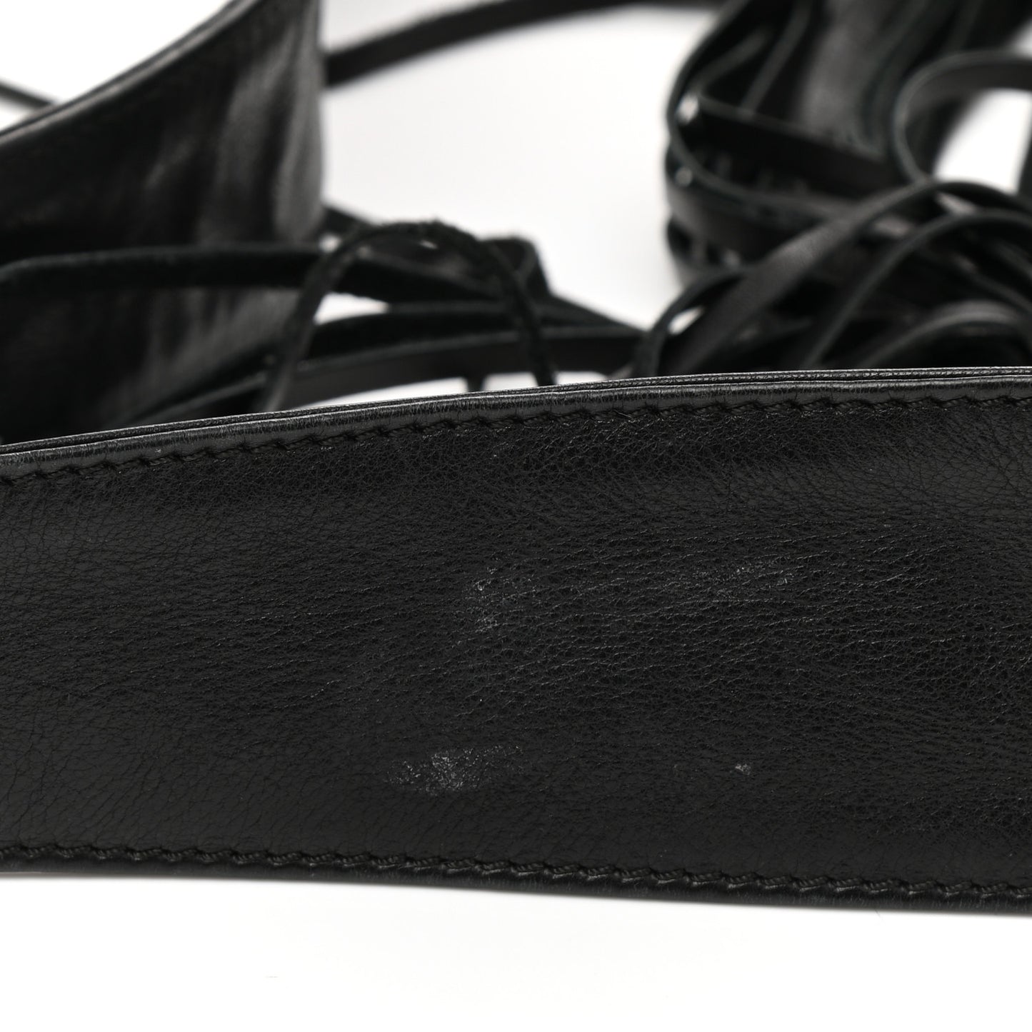 Lambskin CC Tassel Shoulder Bag Black