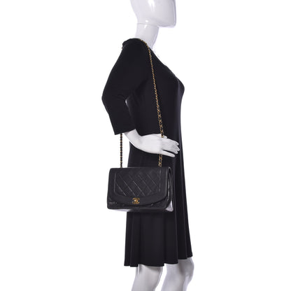 Chanel Lambskin Quilted Medium Single Flap Black 2 of 9