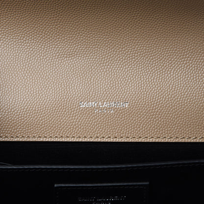 Saint Laurent Grain De Poudre Medium Classic Monogram Kate Satchel Sable Beige 6 of 7