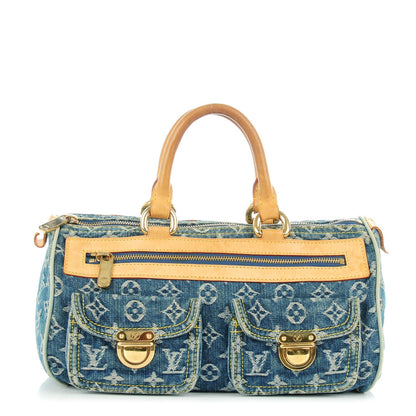 Louis Vuitton Monogram Denim Neo Speedy Blue 1 of 7