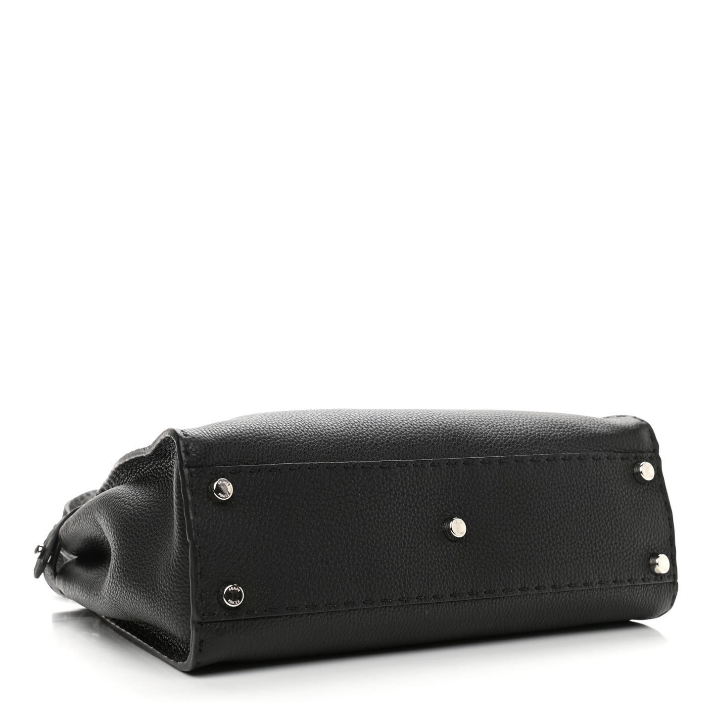 Cuoio Romano Selleria Bi-Color Medium Peekaboo Iconic Satchel Black Mou