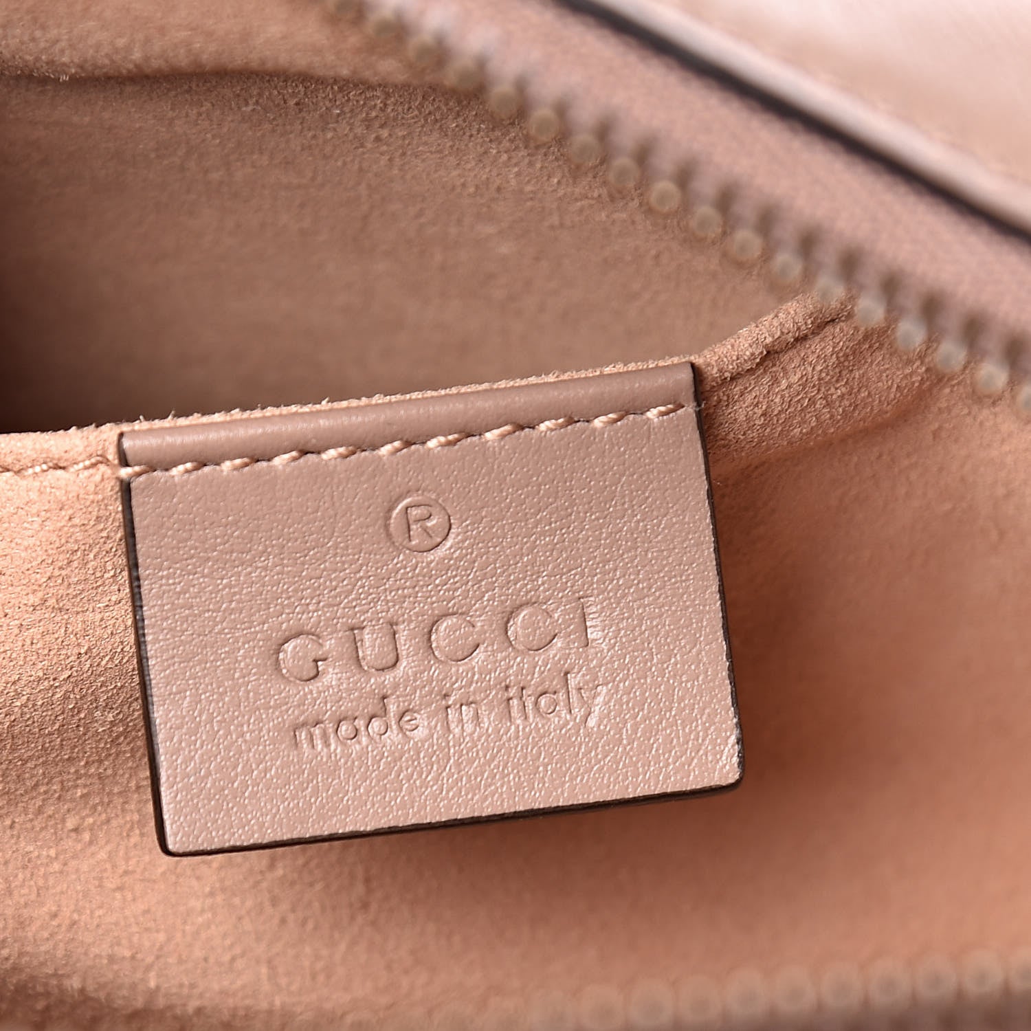 Gucci Calfskin Matelasse Mini GG Marmont Chain Shoulder Bag Nude 8 of 12