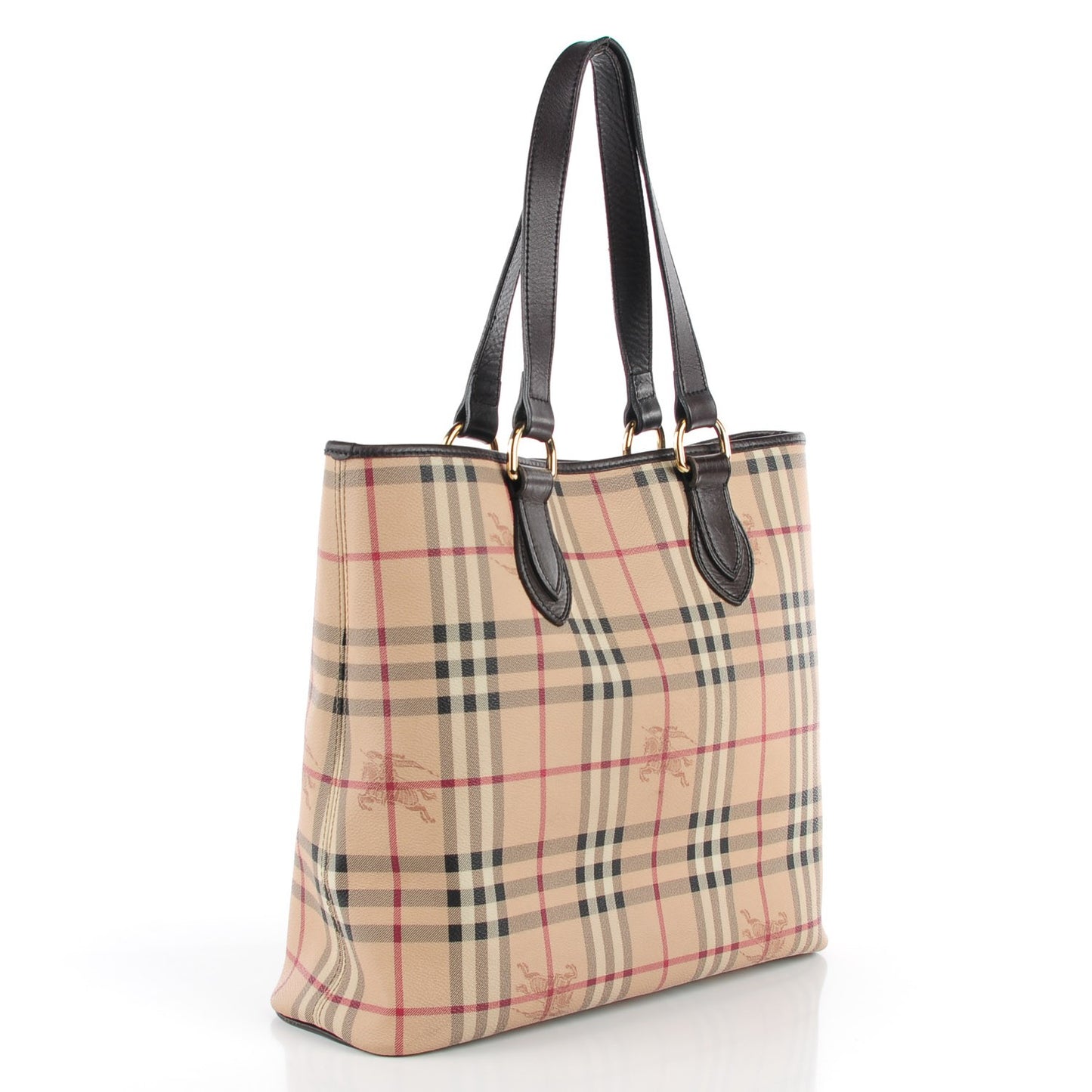 Haymarket Check Medium Tote Chocolate