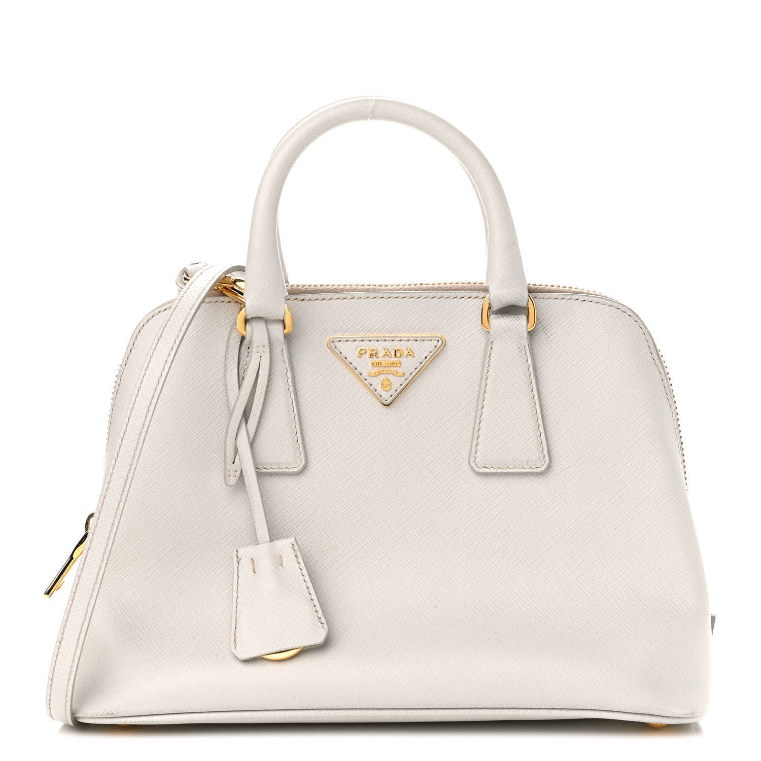 Prada Saffiano Lux Small Promenade Tote Talco 1 of 10