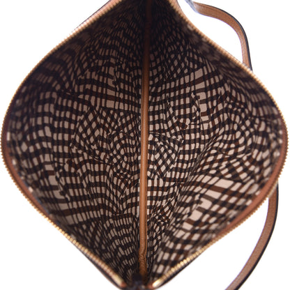 MCM Visetos Liz Shopper Tote Pouch Cognac 5 of 6