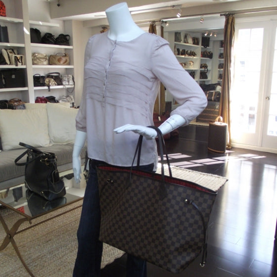 Louis Vuitton Damier Ebene Neverfull GM 2 of 9
