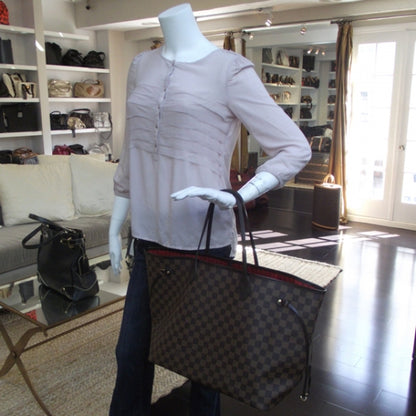 Louis Vuitton Damier Ebene Neverfull GM 2 of 9