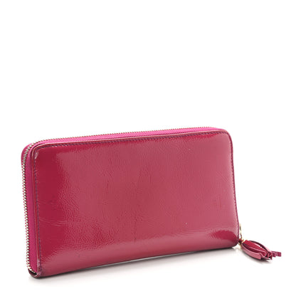 Gucci Patent Soho Zip Around Wallet Bright Bougainvillea 3 of 10