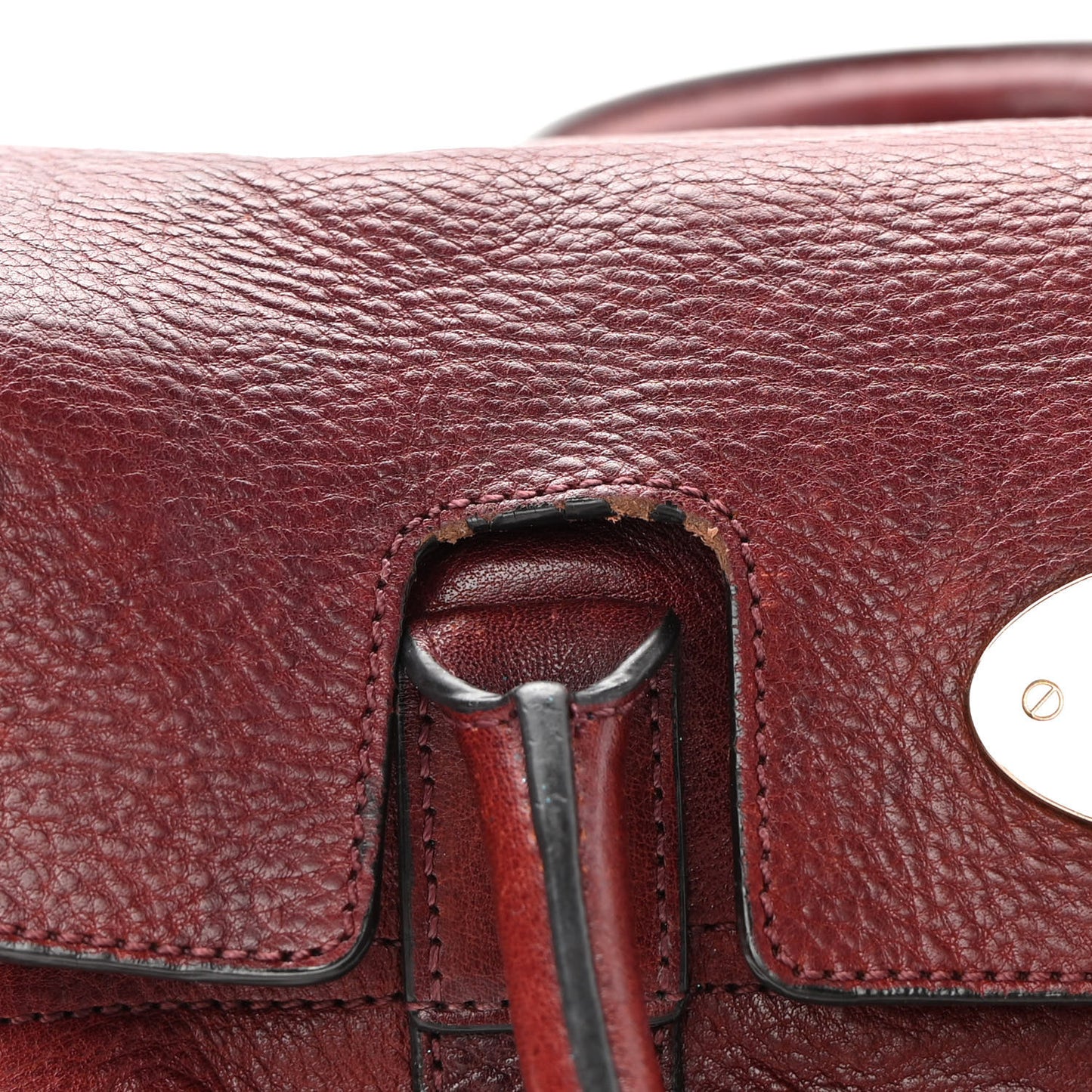 Soft Grain Calfskin Small Bayswater Oxblood
