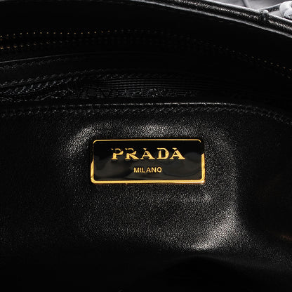 Prada Soft Calf Frame Tote Nero Black 10 of 11
