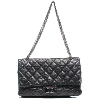 Chanel Aged Calfskin 2.55 Reissue 227 Flap Metallic Grey 1 of 7