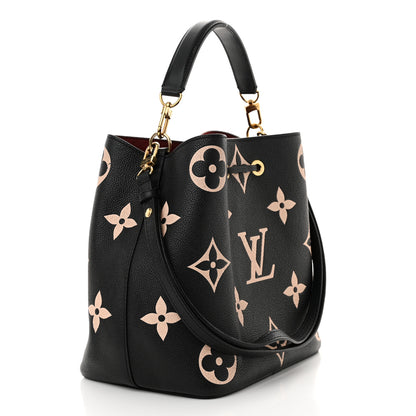 Louis Vuitton Empreinte Monogram Giant Neonoe MM Black Beige 3 of 15