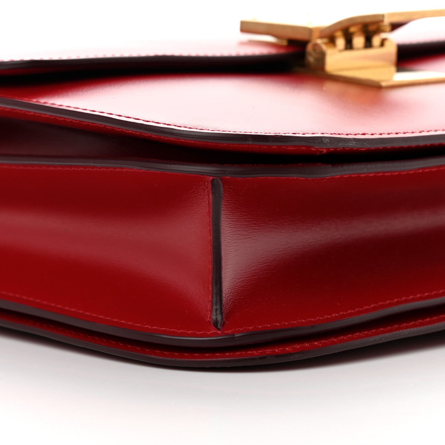 Celine Box Calfskin Medium Classic Box Flap Bag Red 9 of 14