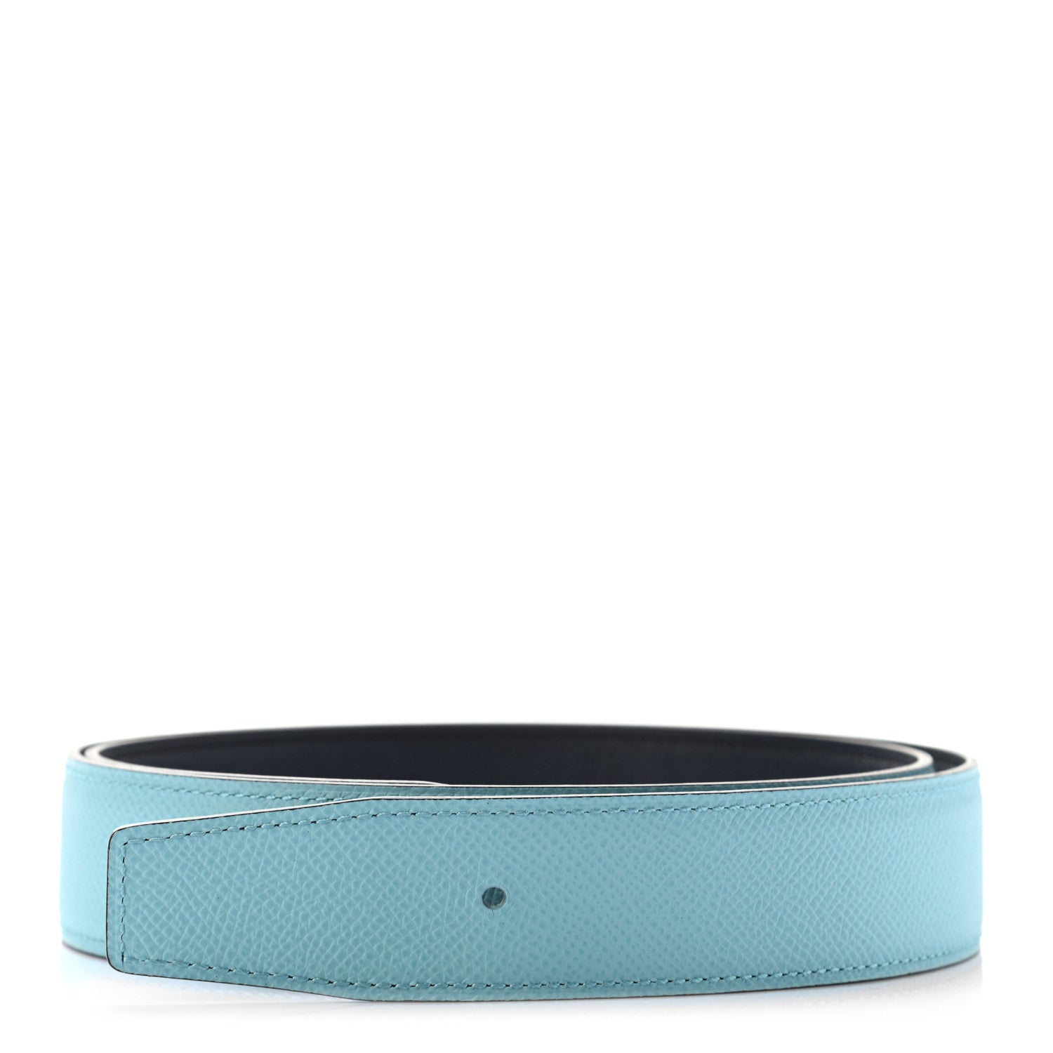 Hermes Epsom 32mm Belt Strap 85 Bleu Atoll Bleu Indigo 1 of 5
