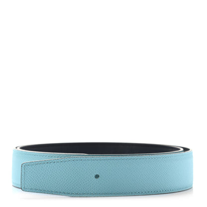 Hermes Epsom 32mm Belt Strap 85 Bleu Atoll Bleu Indigo 1 of 5