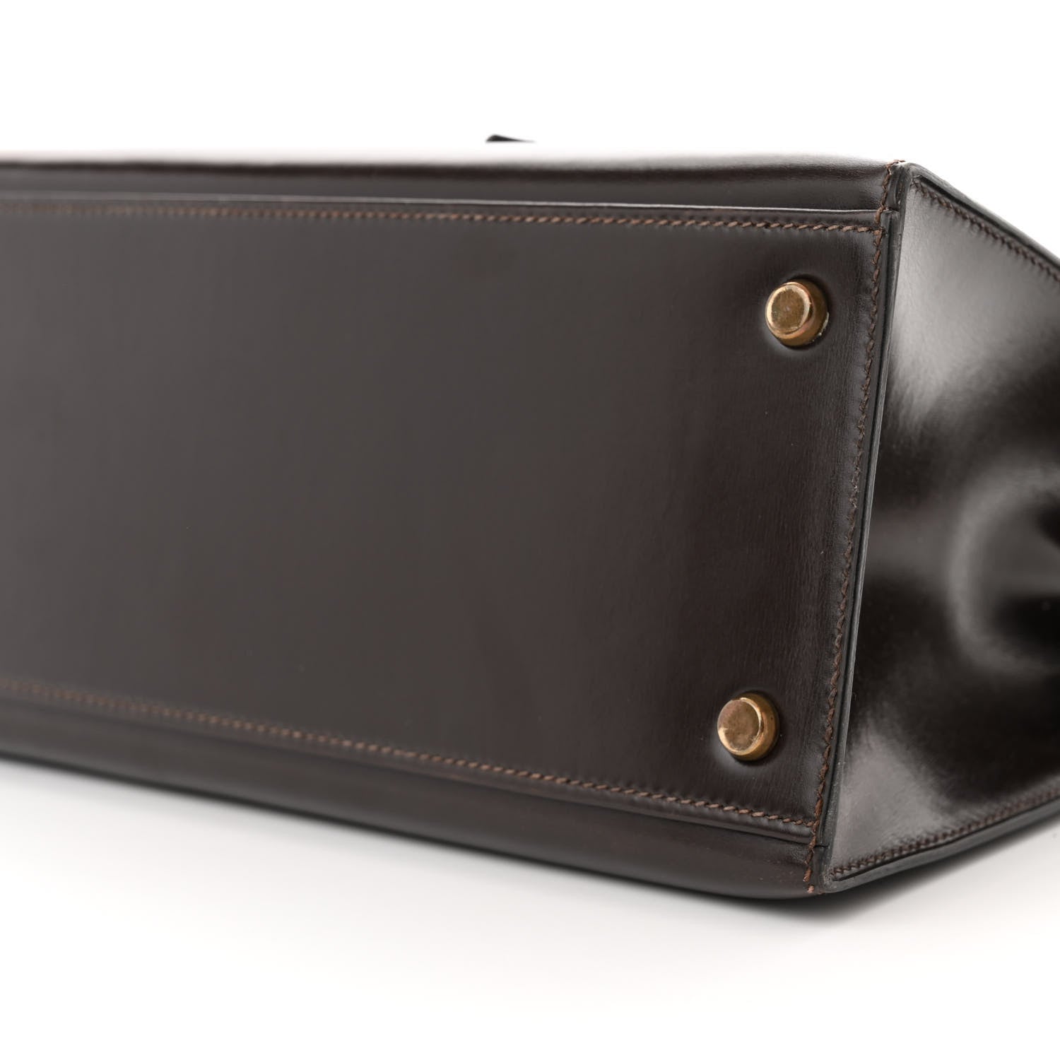 Hermes Tadelakt Kelly Sellier 35 Chocolate 10 of 16