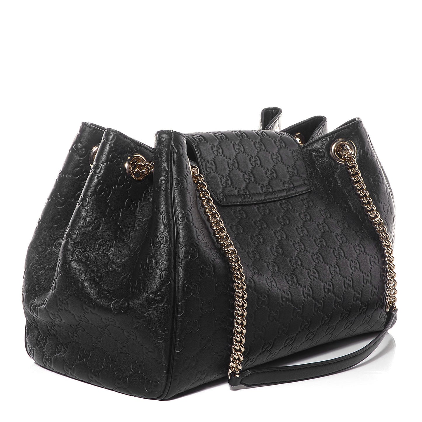 Guccissima Medium Emily Shoulder Bag Black