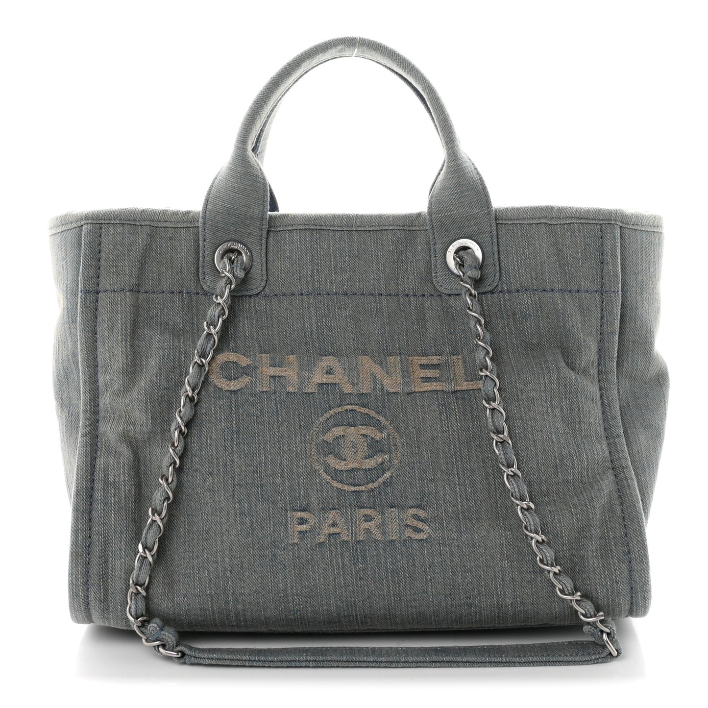 Denim Small Deauville Tote Light Blue