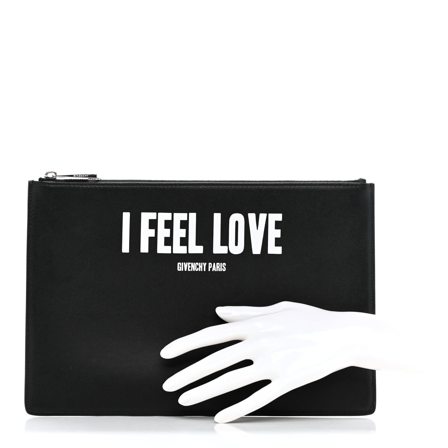 Calfskin I Feel Love Medium Pouch Black