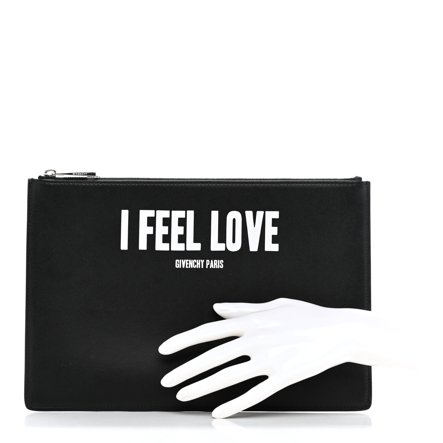 Givenchy Calfskin I Feel Love Medium Pouch Black 2 of 8