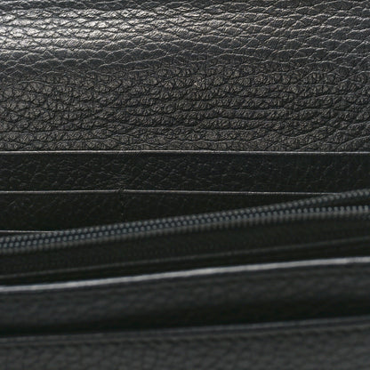 Gucci Dollar Calfskin Swing Continental Wallet Black 10 of 10