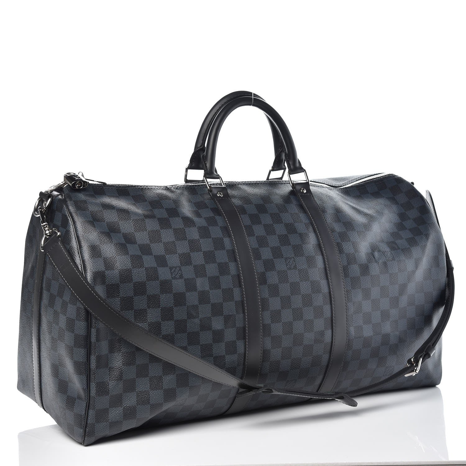 Louis Vuitton Damier Cobalt Keepall Bandouliere 55 3 of 10