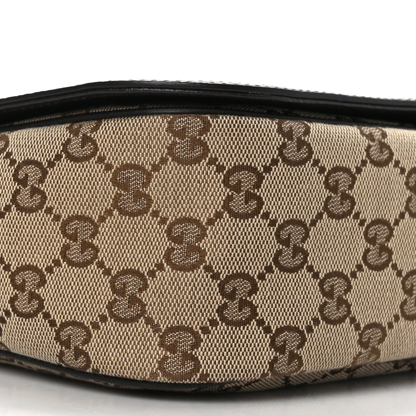 Monogram Flap Messenger Bag Beige Dark Brown
