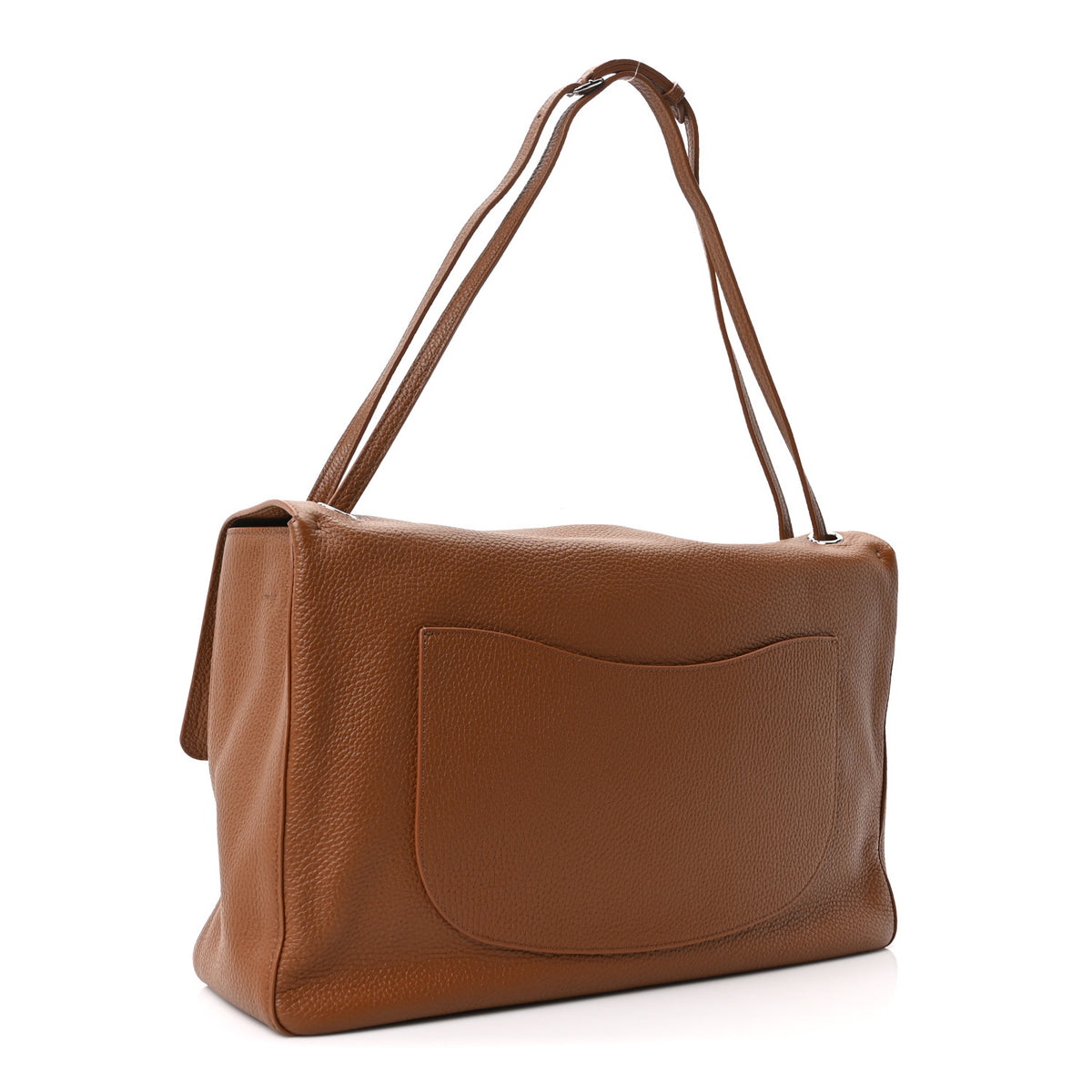 Grained Calfskin Souplissimo Maxi Flap Camel