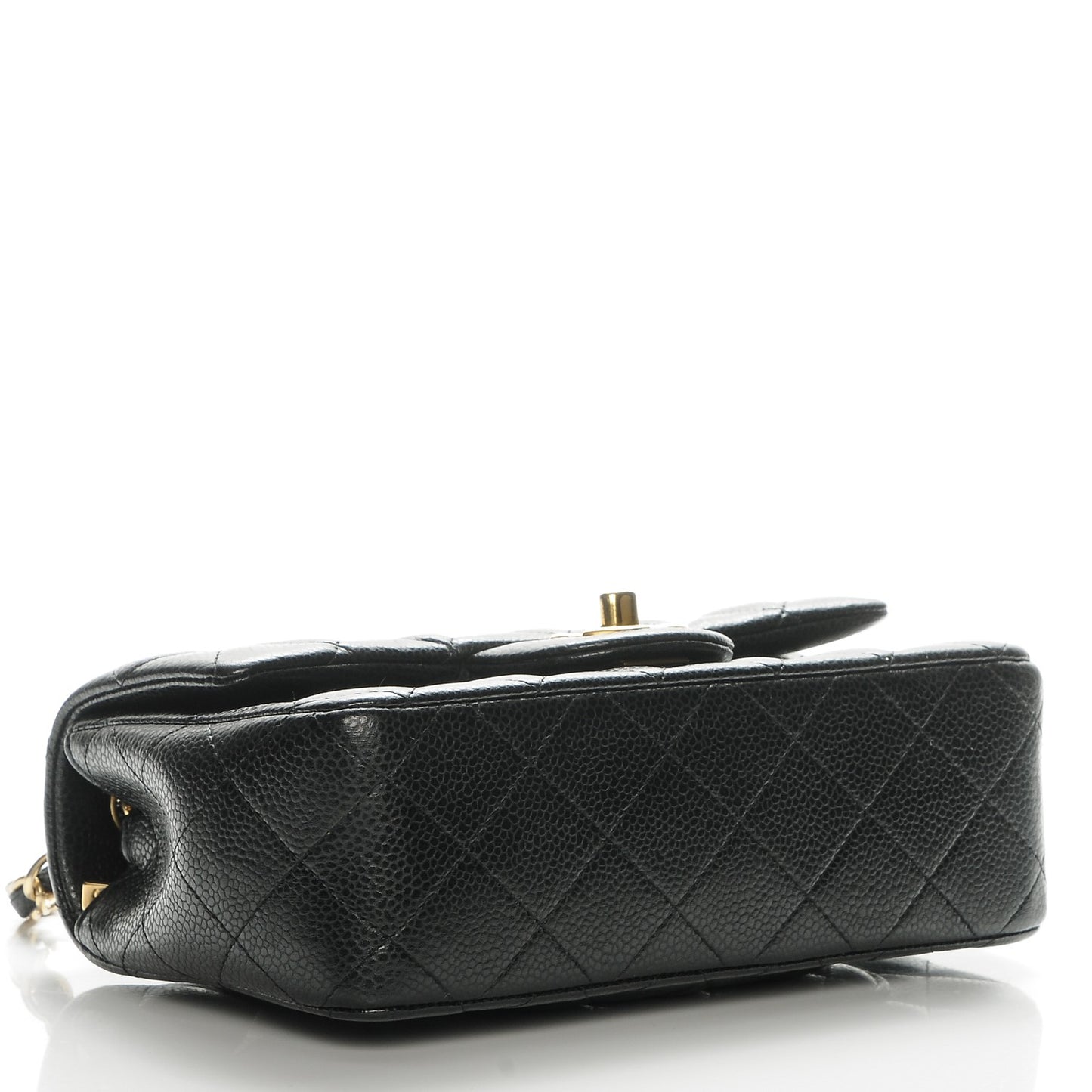 Caviar Quilted Mini Rectangular Flap Black
