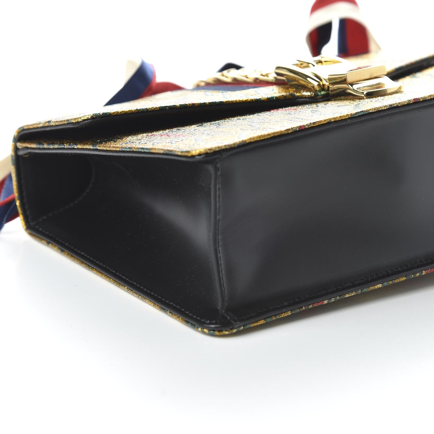 Iridescent Brocade Small Sylvie Shoulder Bag Gold