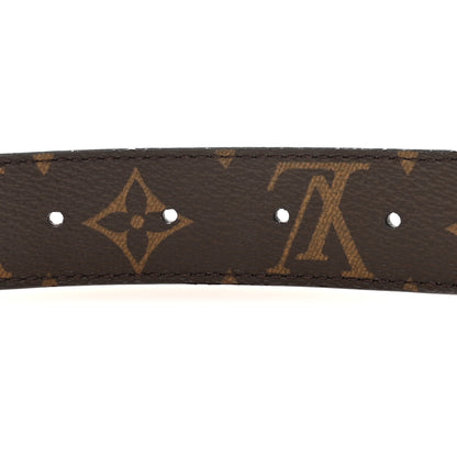 Louis Vuitton Monogram 30mm LV Initiales Reversible Belt 80 32 Coquelicot 3 of 6