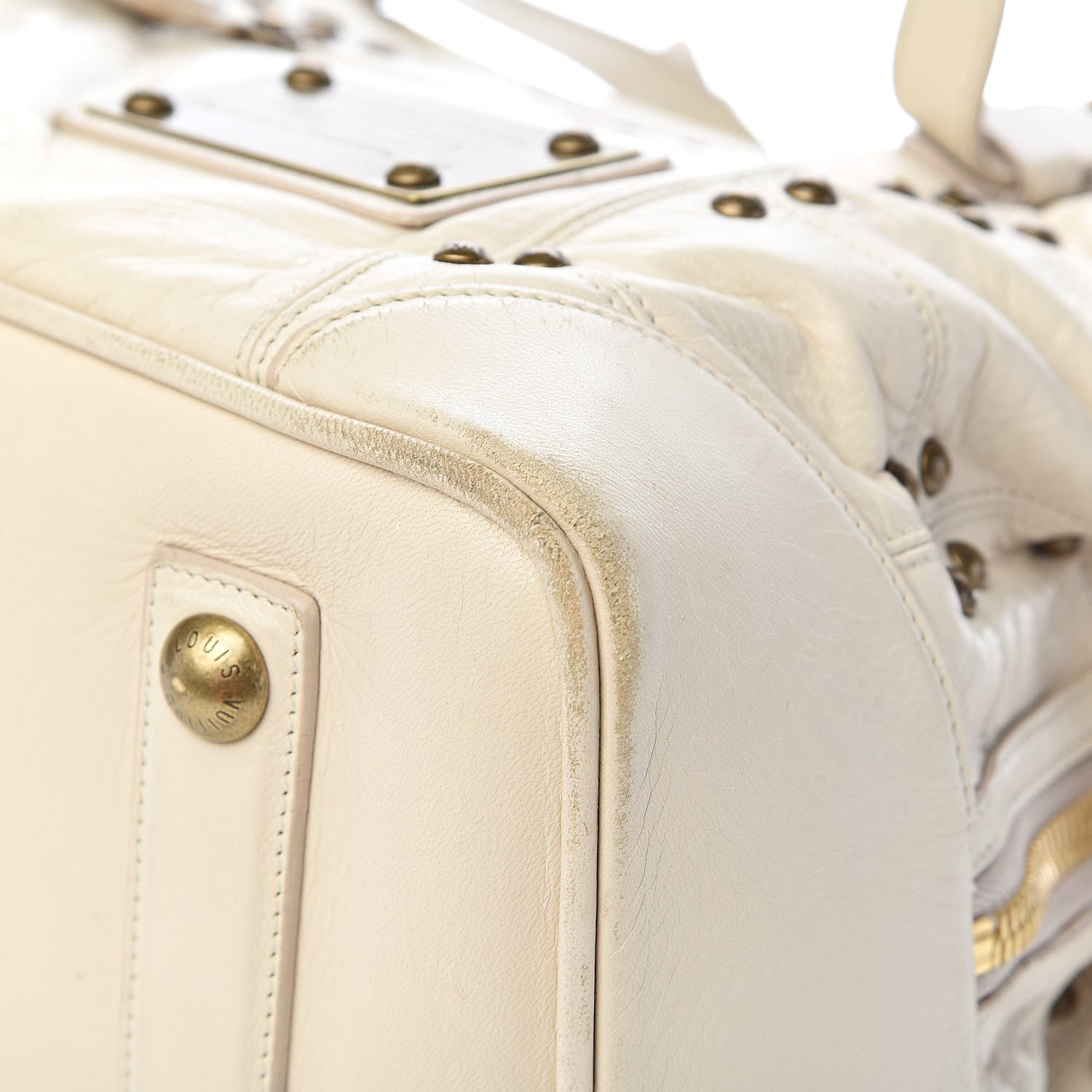 Louis Vuitton Lambskin Riveting White 20 of 28