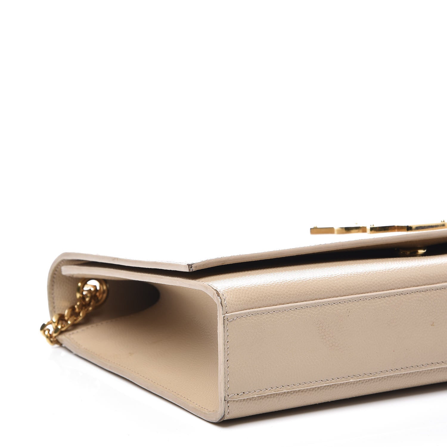Saint Laurent Grain De Poudre Medium Monogram Kate Satchel Nude Powder 5 of 10