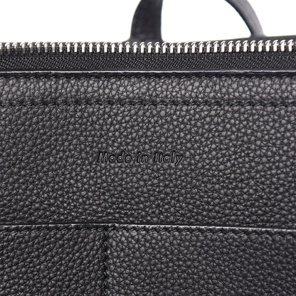 Celine Baby Grained Calfskin Medium Tri-Fold Bag Black 7 of 13