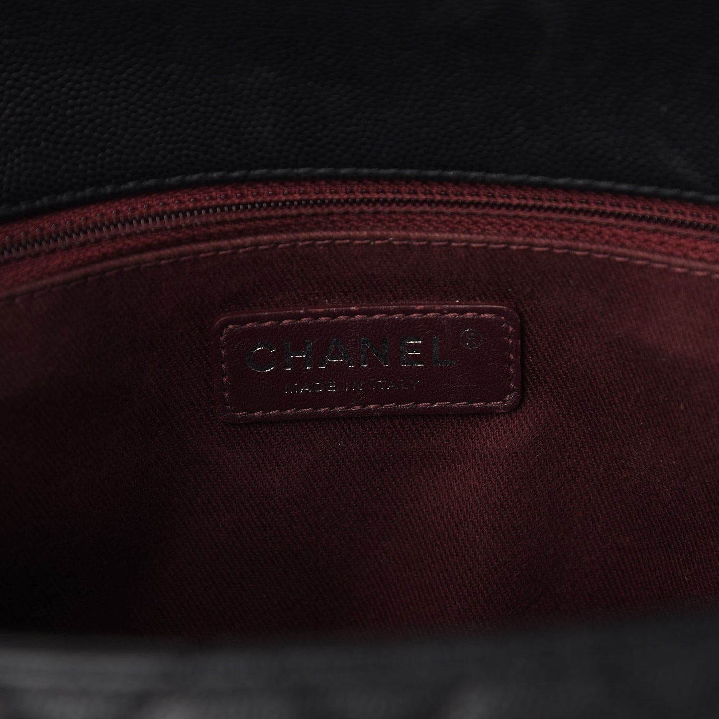 Caviar Quilted Medium Coco Handle Flap Black